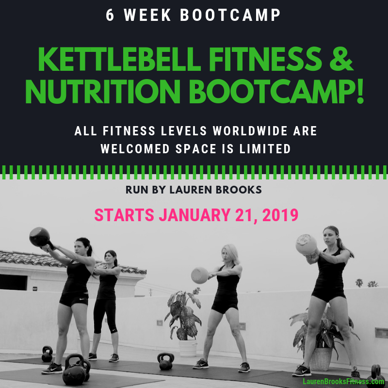 Kettlebell Fitness & Nutrition Bootcamp JANUARY 21st 2019