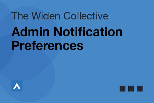 Admin Notification Preferences