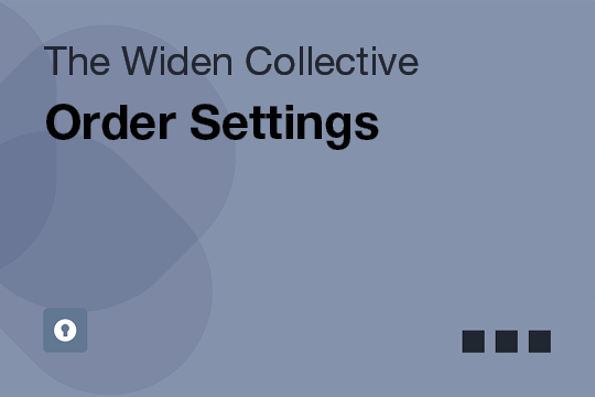Order Settings