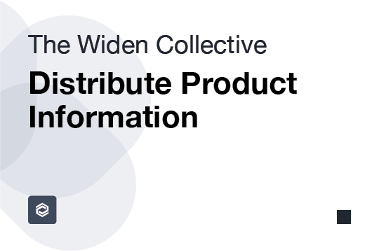 Distribute Product Information