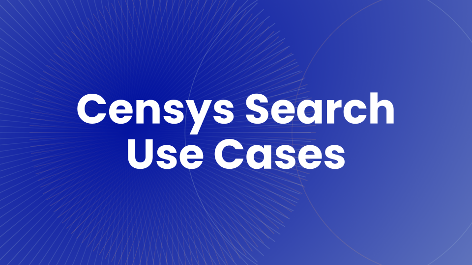 Censys Search Use Cases