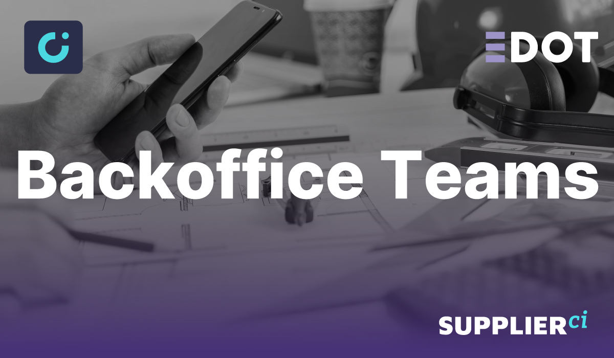 Backoffice teams with supplierci