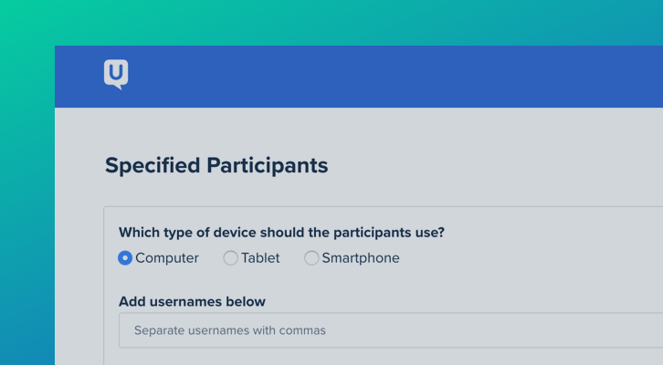 How to Specify Participants
