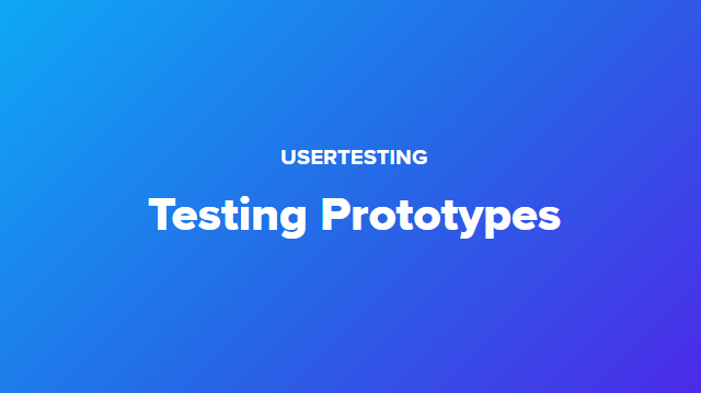 Testing Prototypes