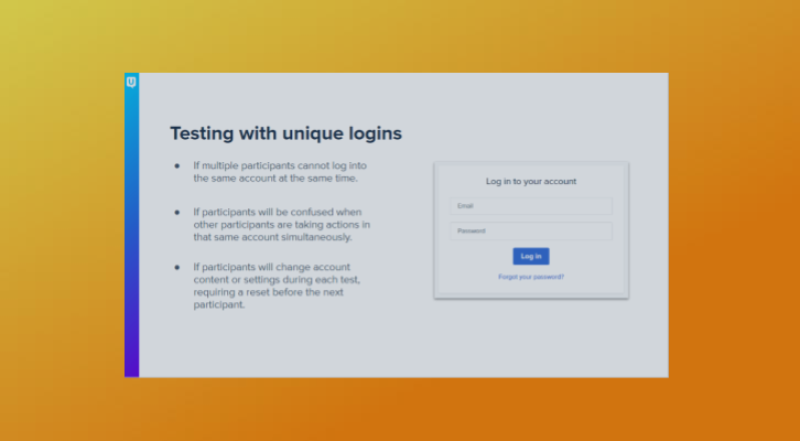 Testing With Unique Logins