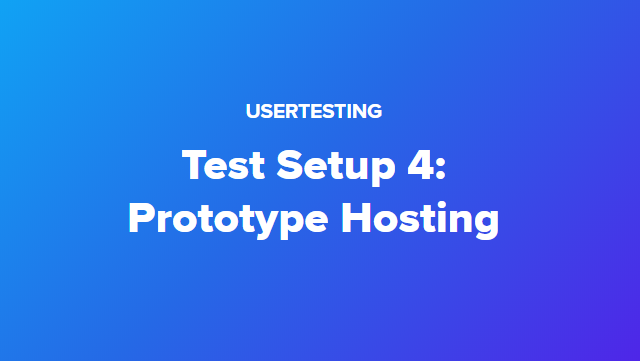 How to Use Prototype Hosting