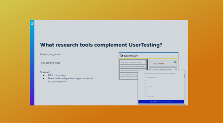 Pairing Other Research Tools with UserTesting
