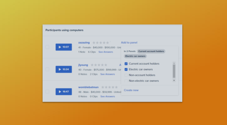 How to Use Saved Panels