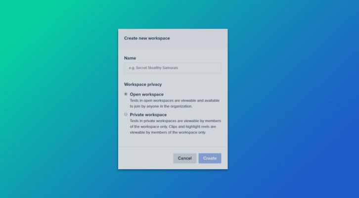 Using Workspaces