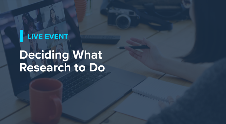 Deciding What Research to Do (live)