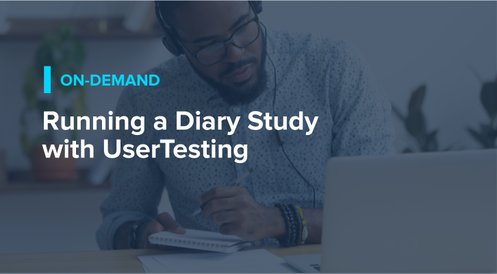 Running a Diary Study with UserTesting