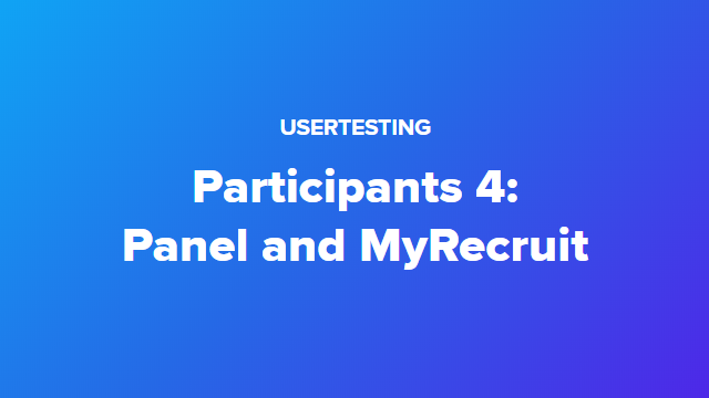 How to Switch Between MyRecruit and the UserTesting Panel in Insight Core
