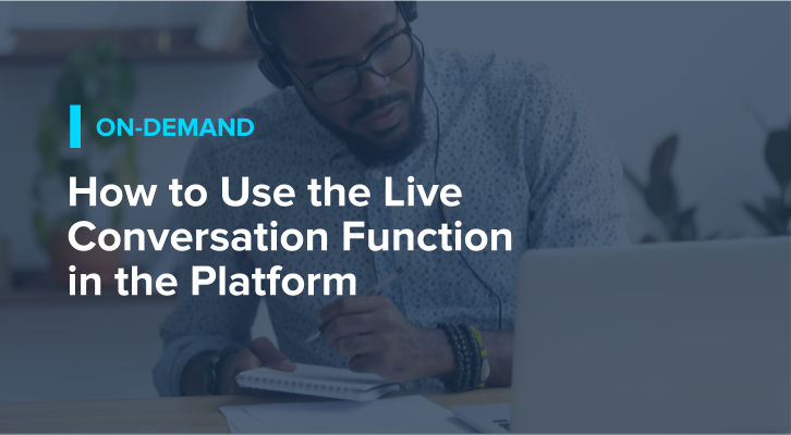 How to Use the Live Conversation Function in the Platform