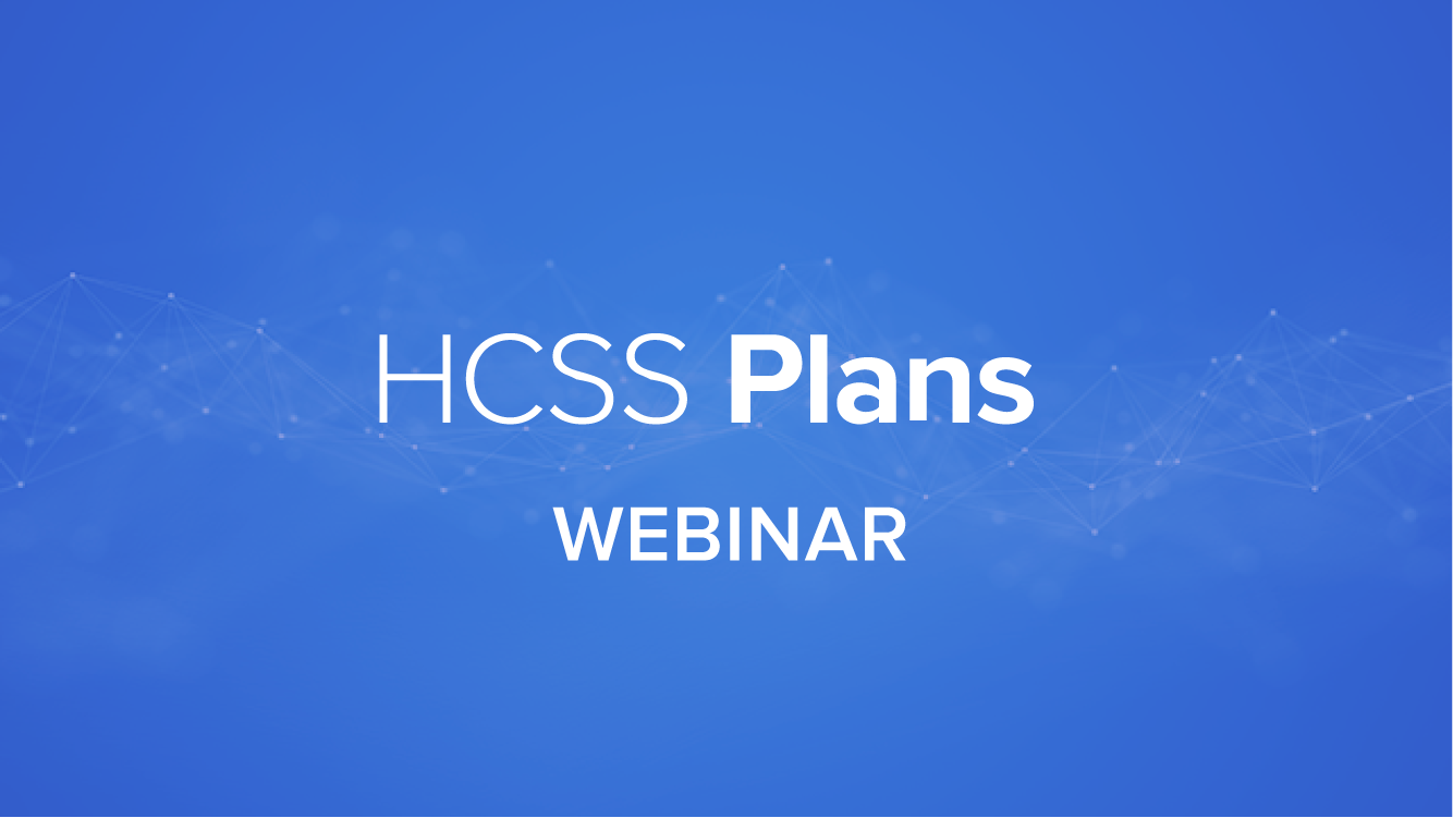Getting Started with HCSS Plans