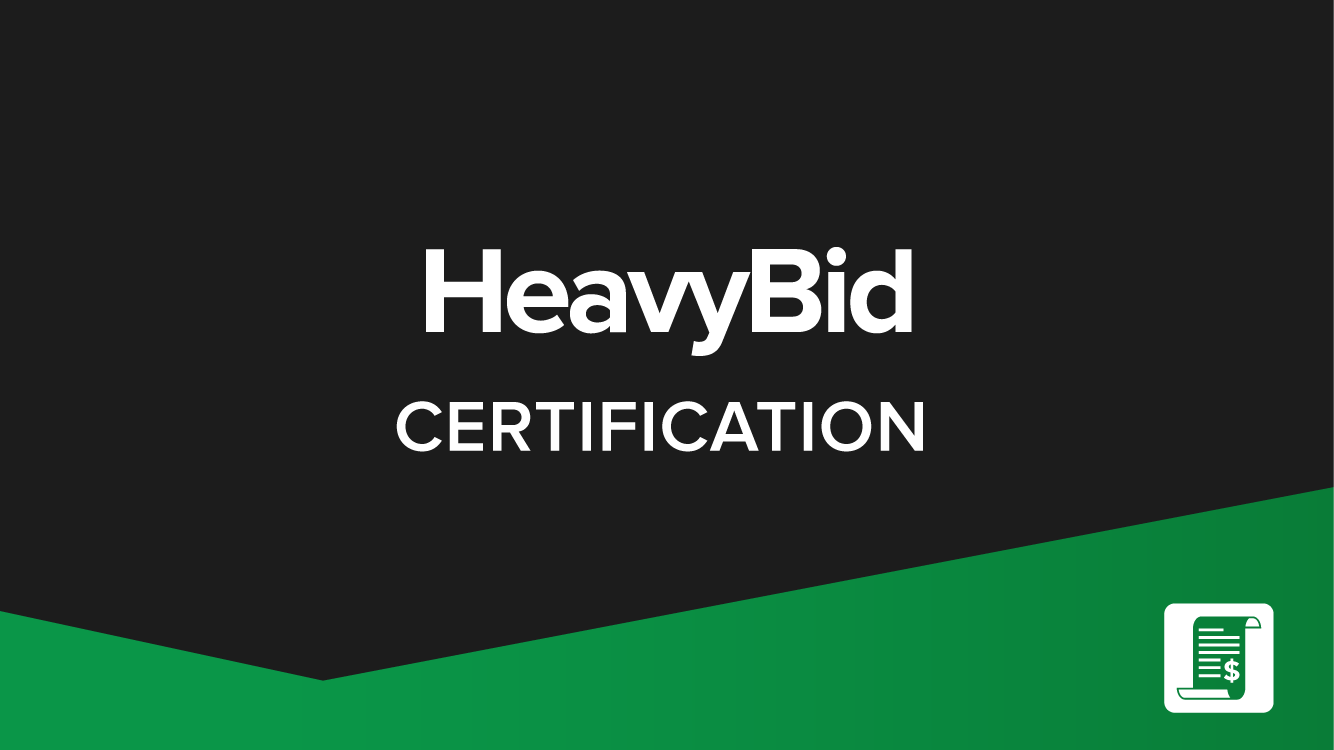 HeavyBid Certification Exam