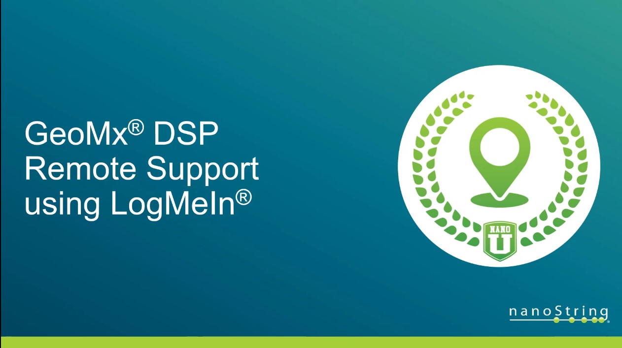 How to connect to GeoMx Support using LogMeIn Rescue