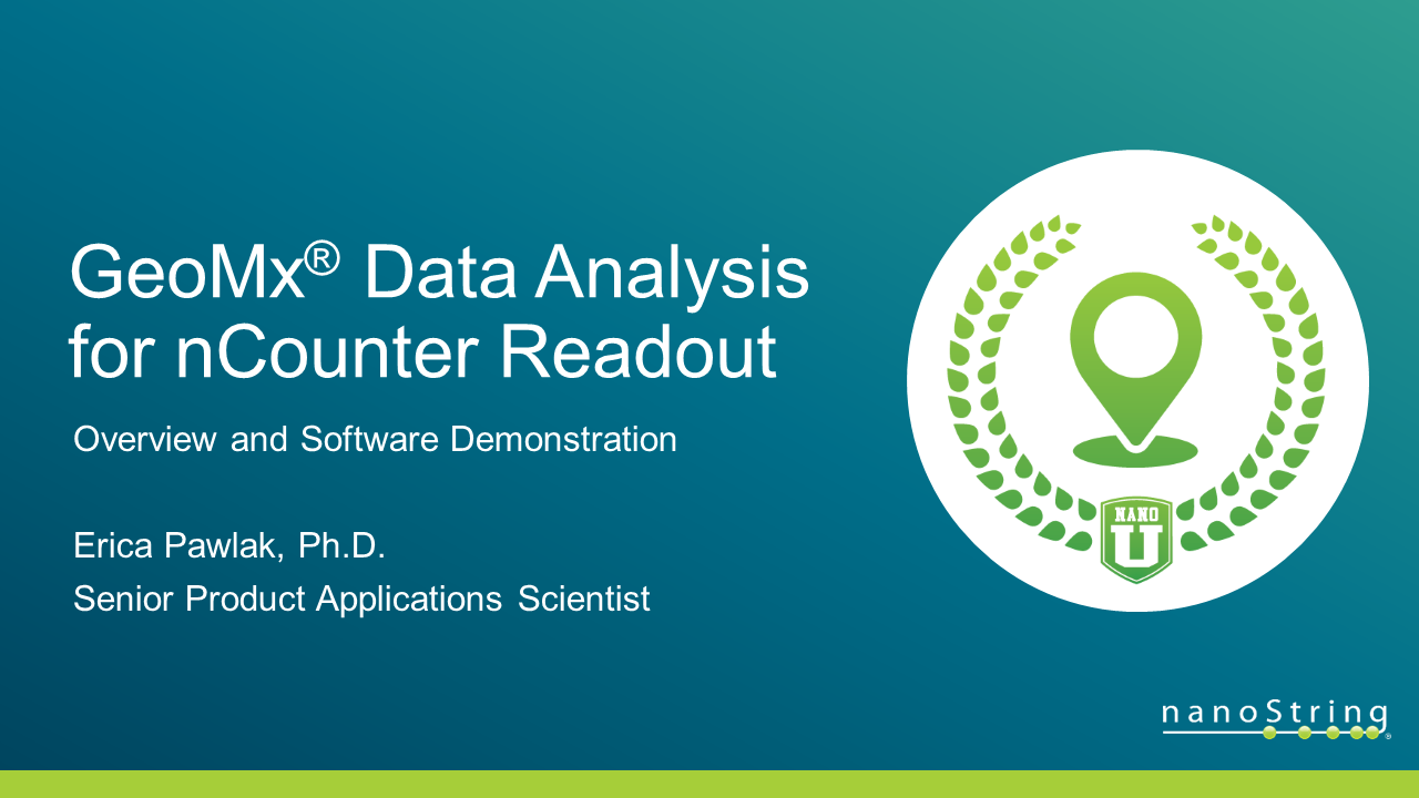 GeoMx® Data Analysis for nCounter Readout