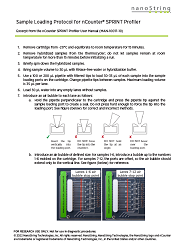 Quick Guide: Loading a SPRINT Cartridge