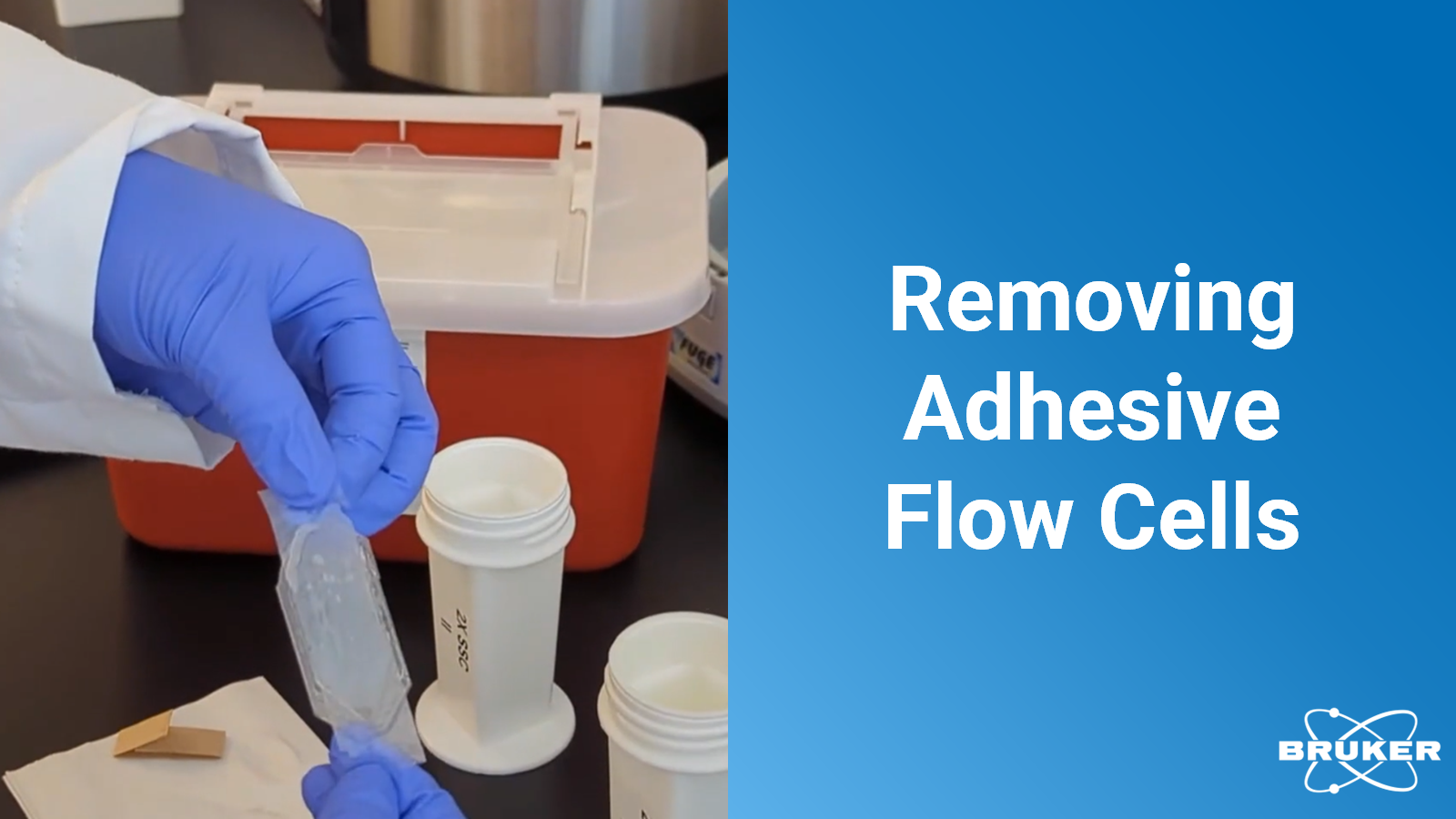 CosMx SMI How To Remove Adhesive Flow Cells