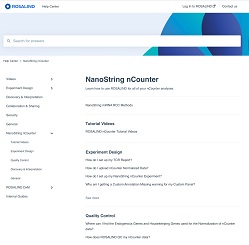 ROSALIND nCounter Data Analysis Knowledgebase