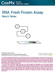 CosMx SMI RNA Fresh Frozen Assay Bench Notes