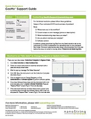 Quick Guide: GeoMx Support
