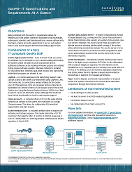 GeoMx DSP IT Specifications and Requirements - At a Glance