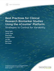 Best Practices for Clinical Research Biomarker Studies using the nCounter Platform