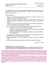 CosMx SMI Instrument Software Release Notes for v1.2