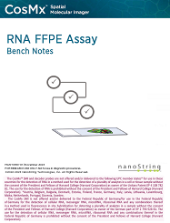 CosMx SMI RNA FFPE Assay Bench Notes