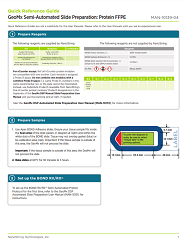 Quick Guide: GeoMx Semi-Automated Slide Preparation: Protein FFPE