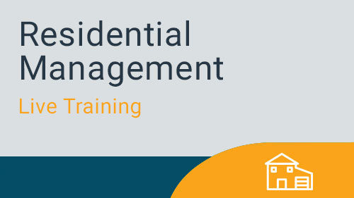 Residential Management - Live Training Series