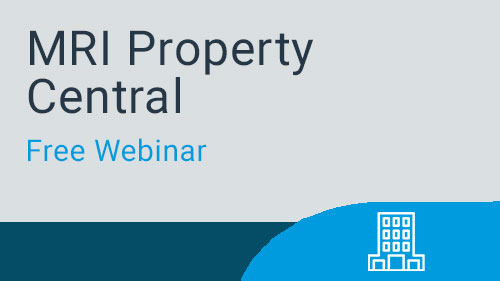 Free Webinar - MRI Property Central - Master Data
