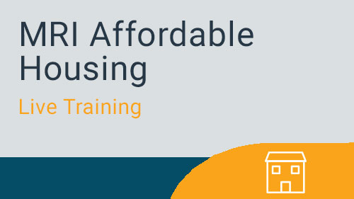 Affordable and Public Housing - Eligibility Processing and Unit Offers Live Training