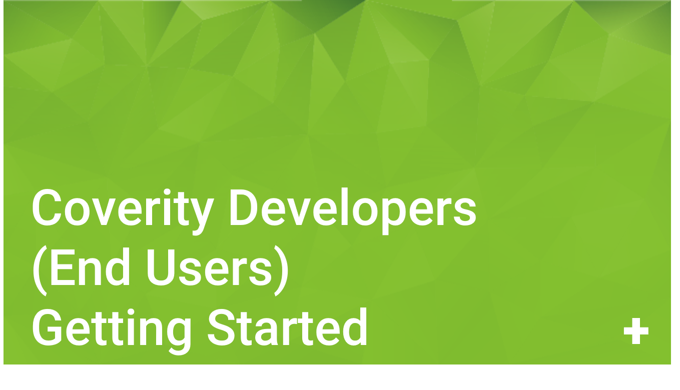 Developer Getting Started with Coverity