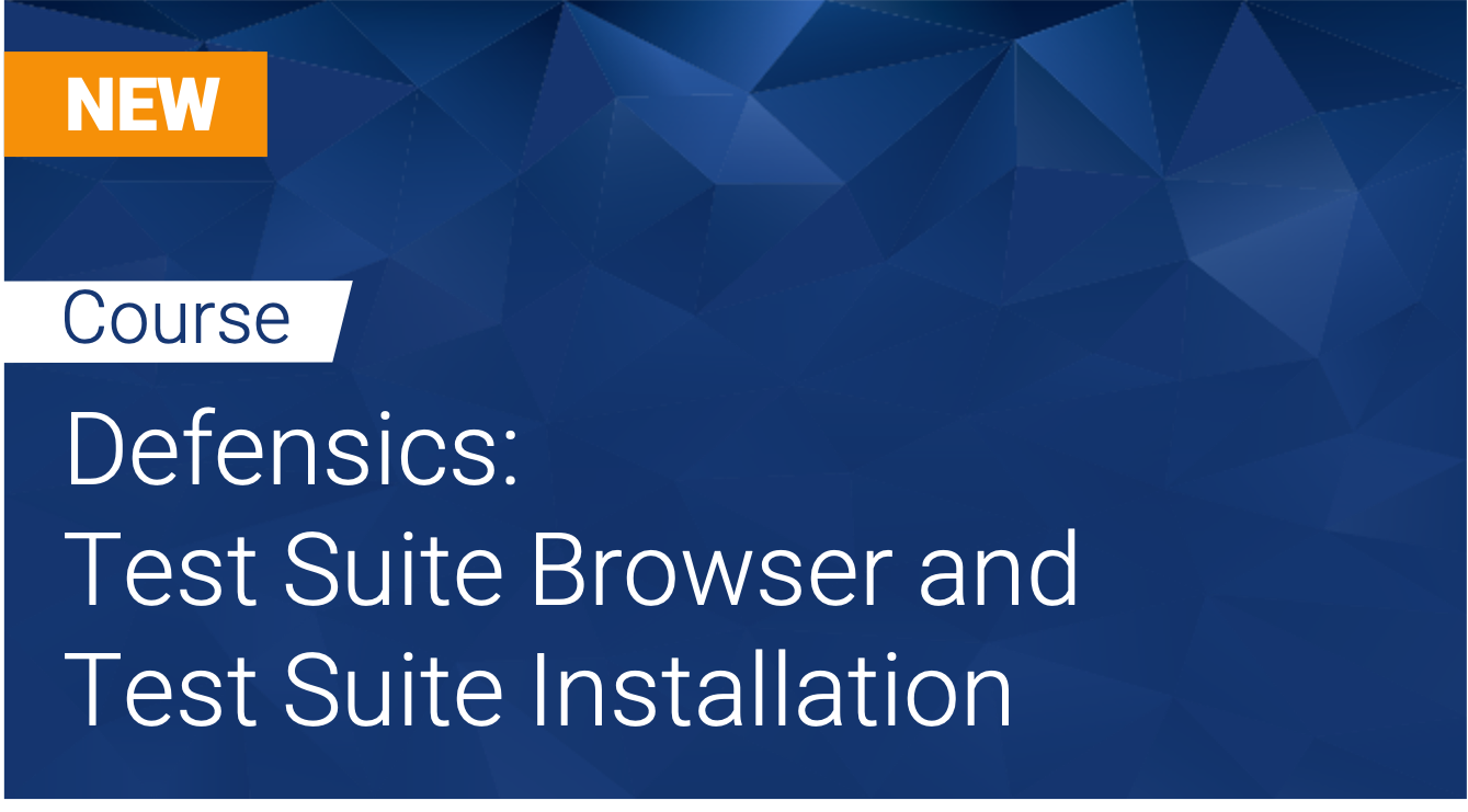Defensics: Test Suite Browser and Test Suite installation