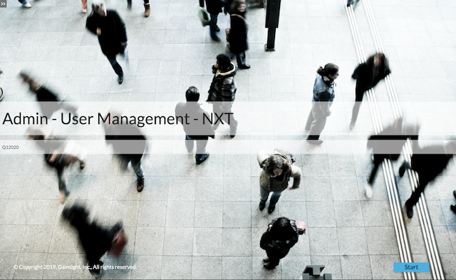 Admin - User Management - NXT