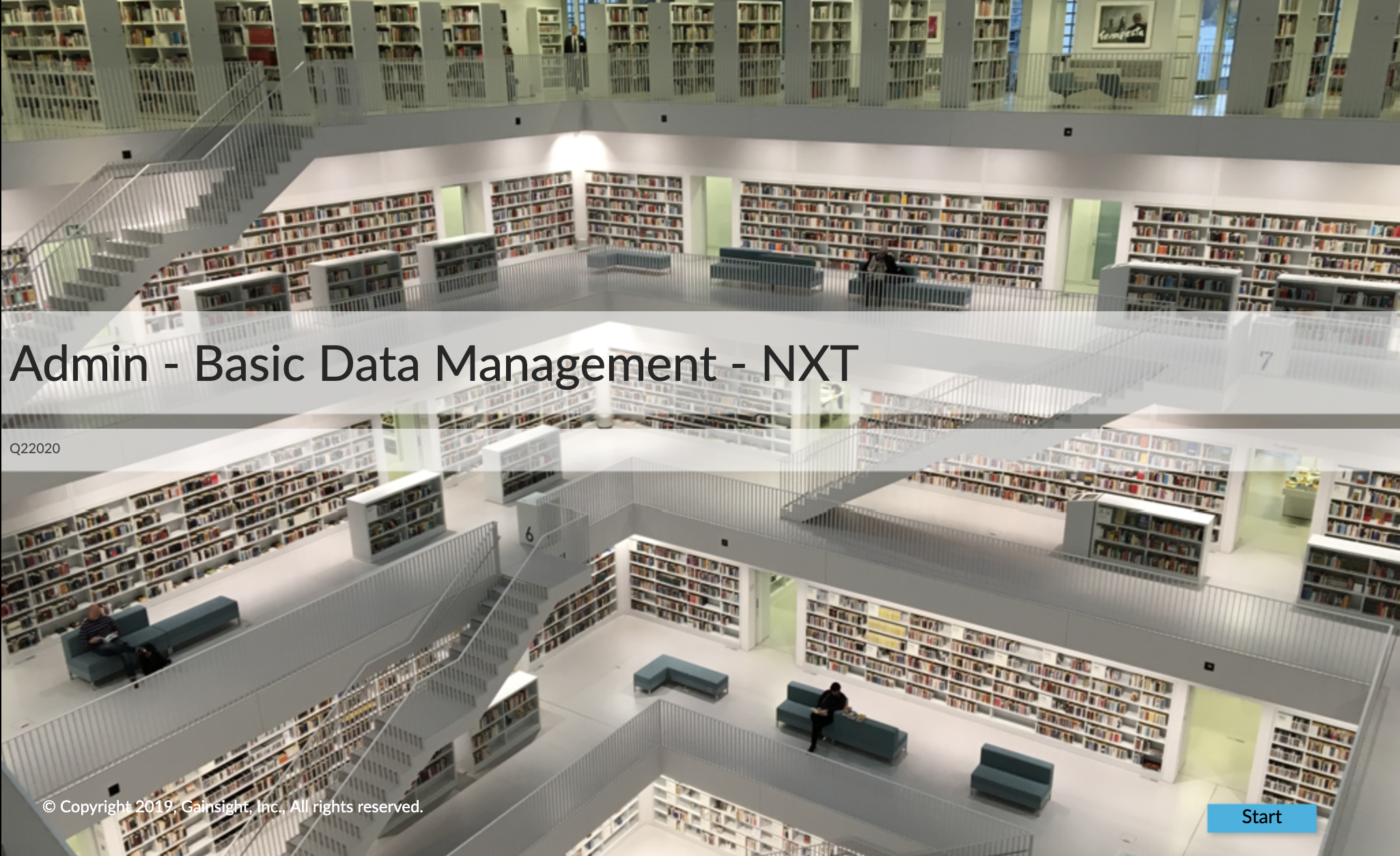 Admin - Basic Data Management - NXT