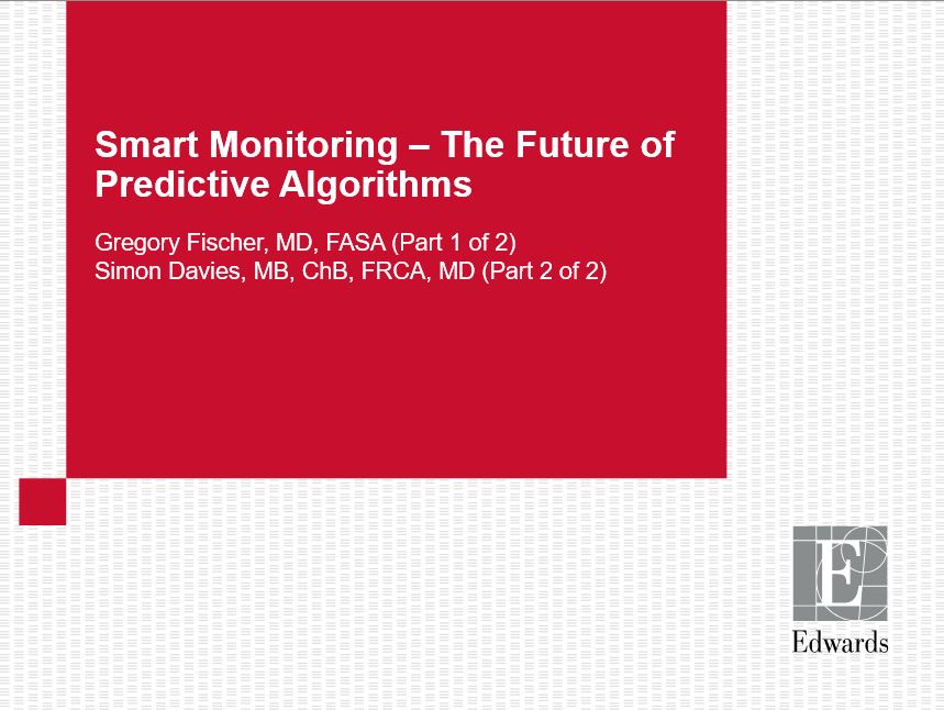 Smart monitoring: the future of predictive algorithms