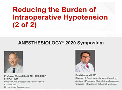 Reducing the Burden of Intraoperative Hypotension_Dr. Scott and Dr. Cardonell_(part2 of 2)