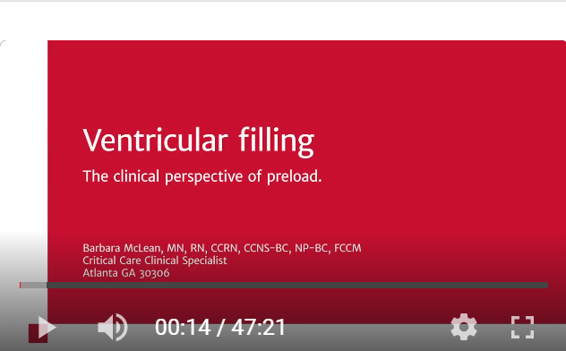 The Clinical Perspective of Preload (2 of 6)