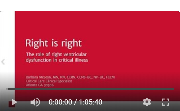 The Role of Right Ventricular Dysfunction in Critical Illness (6 of 6)