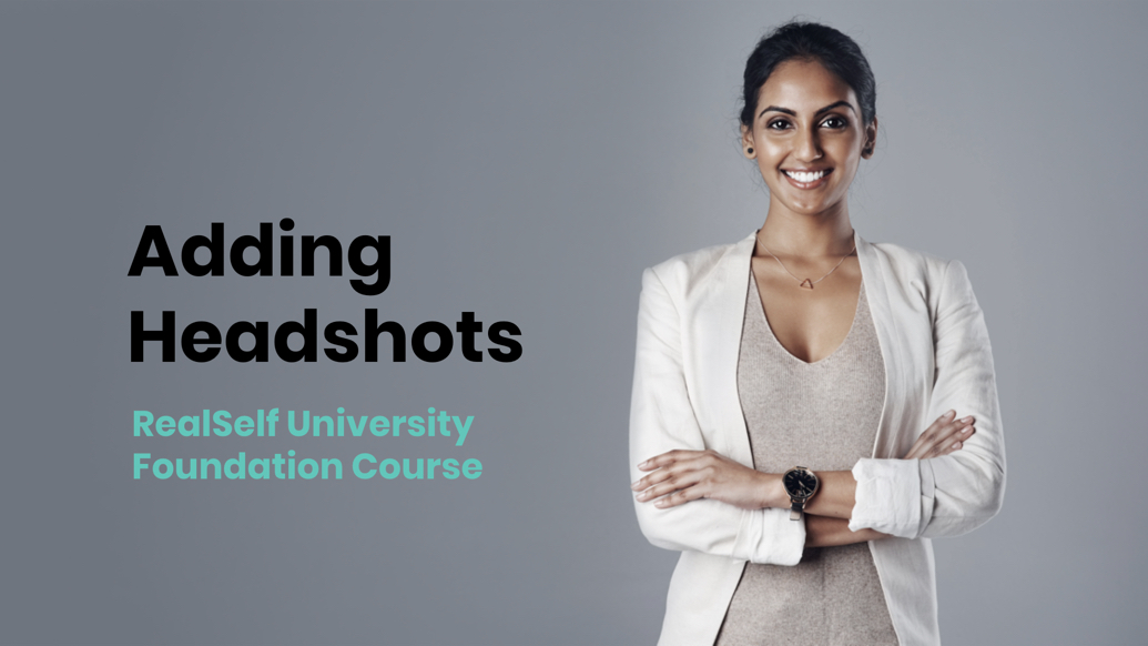 Adding Headshots