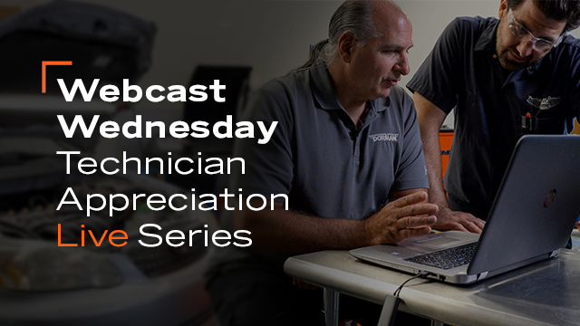 Webcast Wednesday: Technician Appreciation LIVE Series
