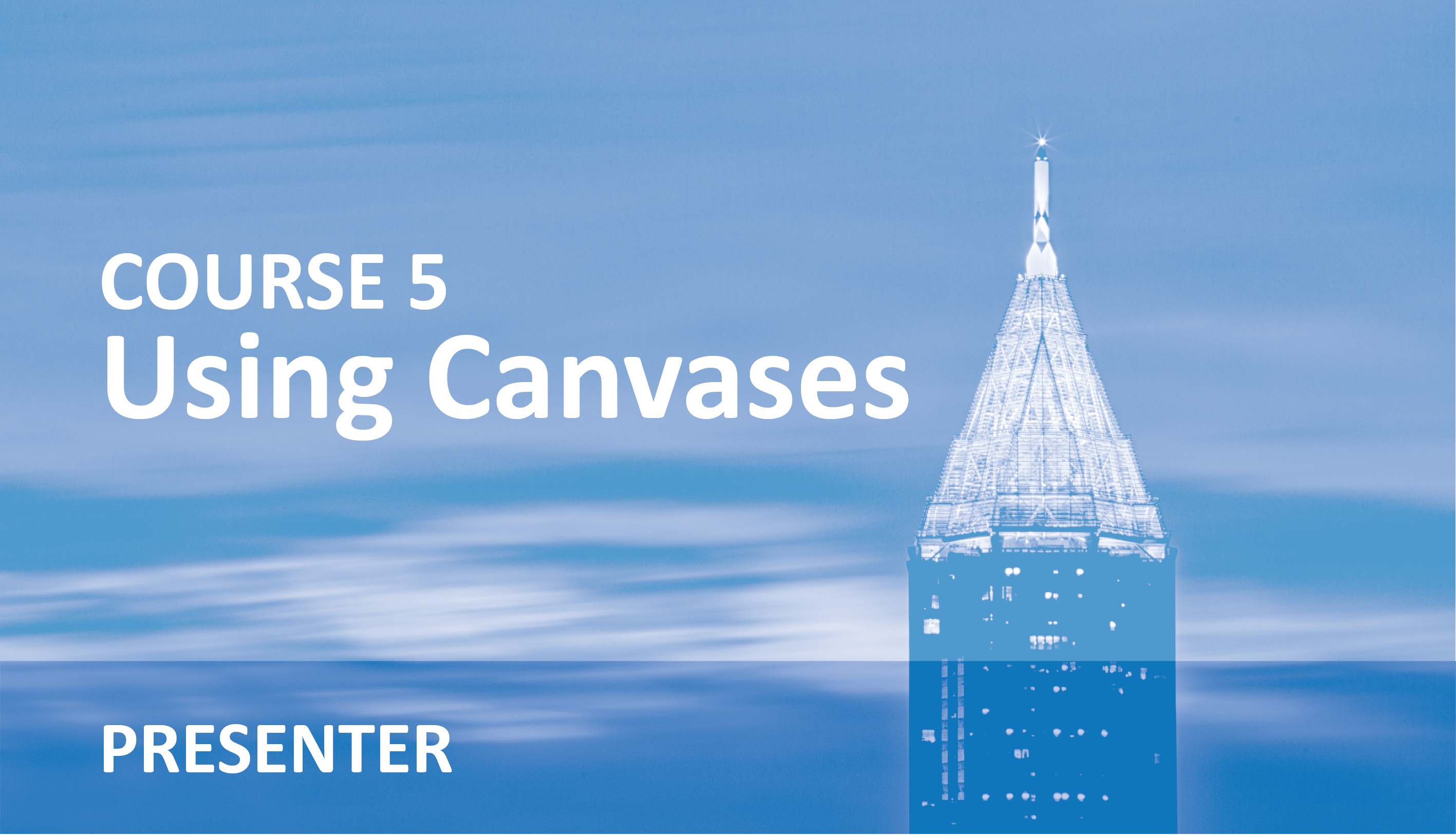 Using Canvases