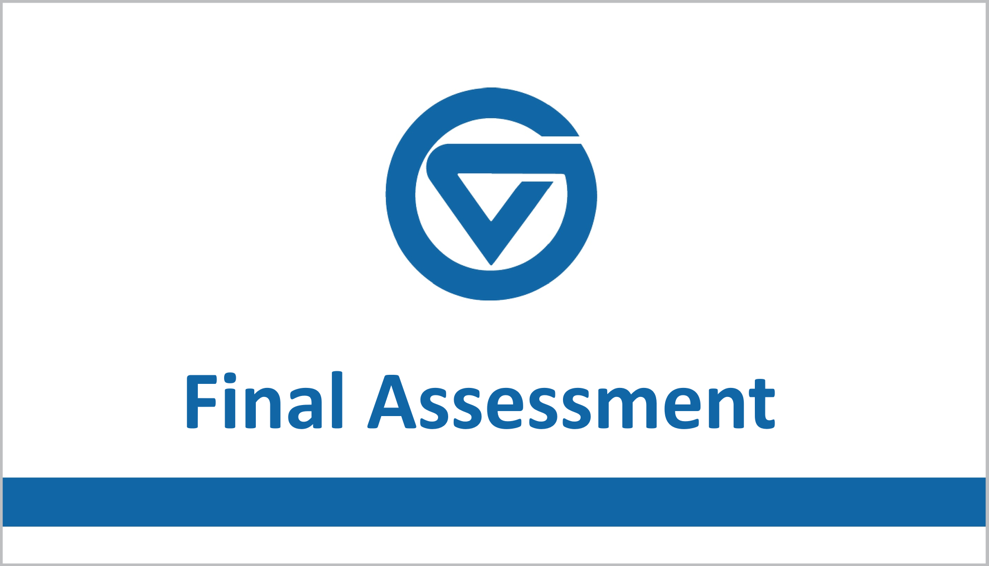 Final Assessment