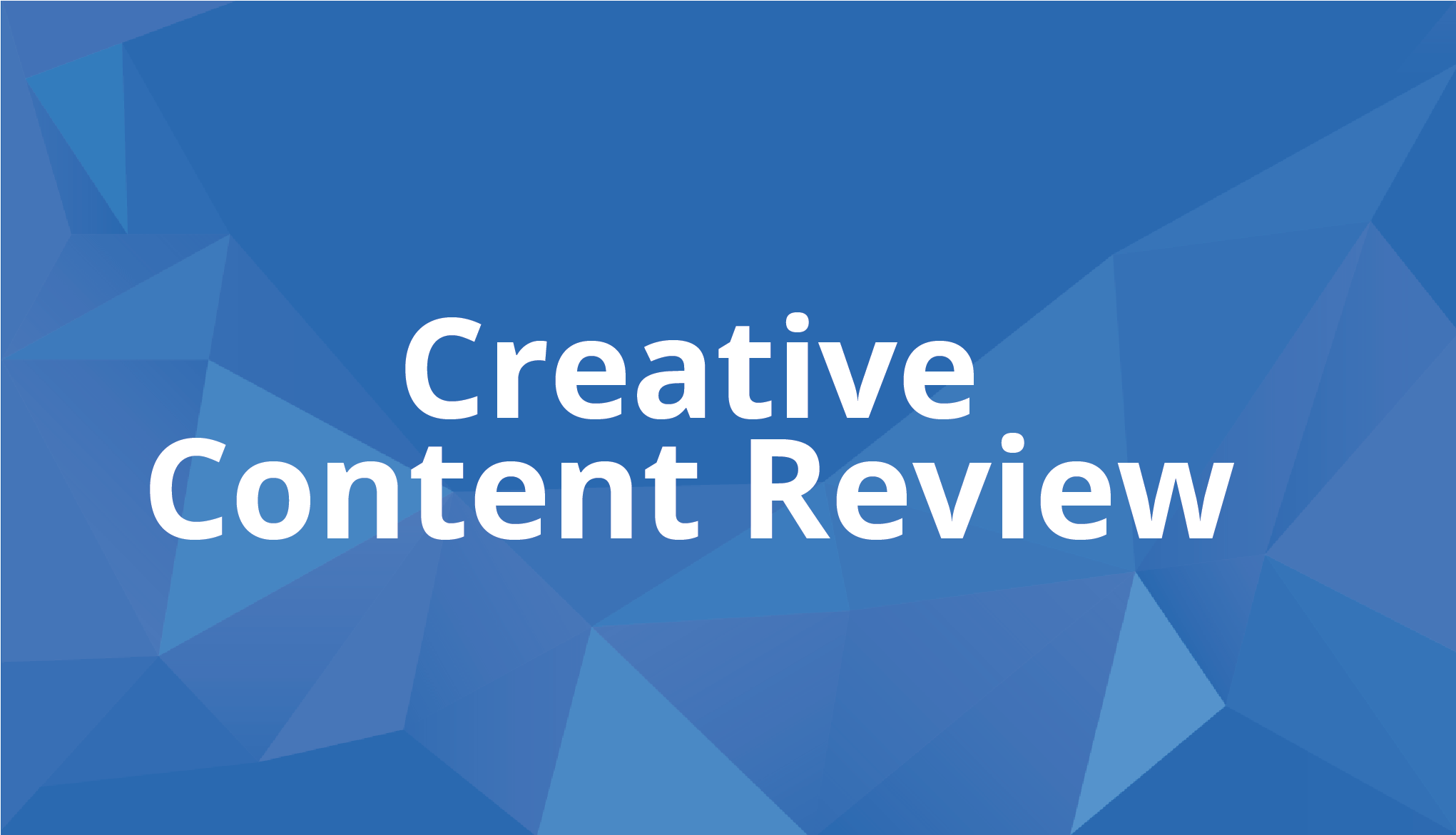 Use this workflow for streamlining the review process for creative content.